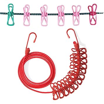 Cloth Drying Rope with clips